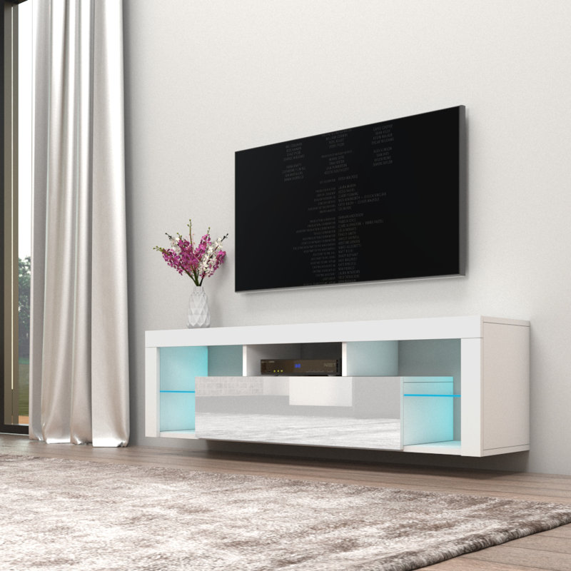 Orren Ellis Floating Milano TV Stand for TVs up to 70" & Reviews | Wayfair